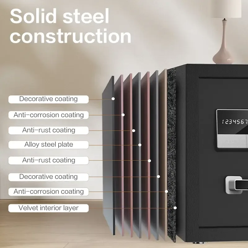 Wall Mounted Safe Box Deli-ET620 Digital Safe
