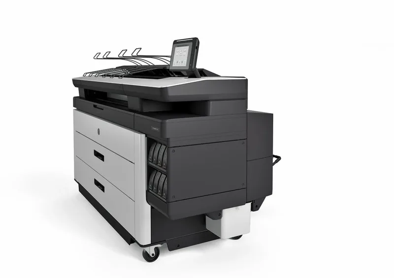 High Speed A1 A0 Plotter With Scanner HP PageWide XL 5100 full Colour high speed multi-functional copy, scan and print all-in-one wide-format plan printer