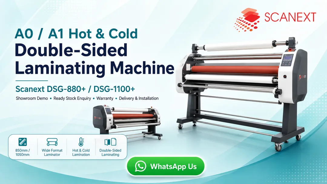 Scanext DSG-880+ DSG-1100+ A0 A1 hot cold double sided laminating machine Malaysia