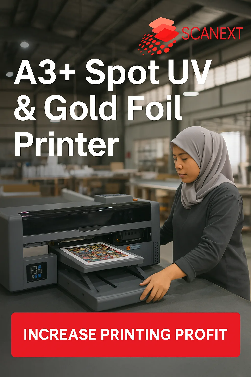 Spot UV Printer Scanext FM3348IB