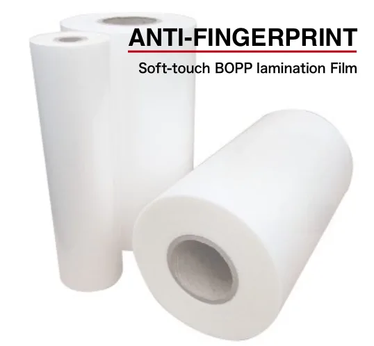 Anti Fingerprint, Anti Scratch & Soft Touch Laminate Film