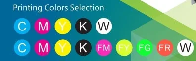 Printing Color C, M, Y, K, W, FY, FM, FR, FG