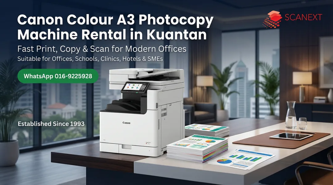 Canon A3 Colour Photocopy Rental Kuantan