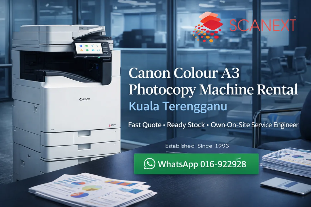 Canon A3 colour copier rental in Kuala Terengganu