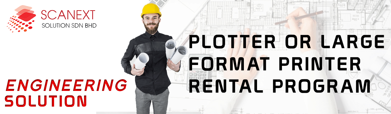 PLOTTER OR LARGE FORMAT PRINTER RENTAL PROGRAM
