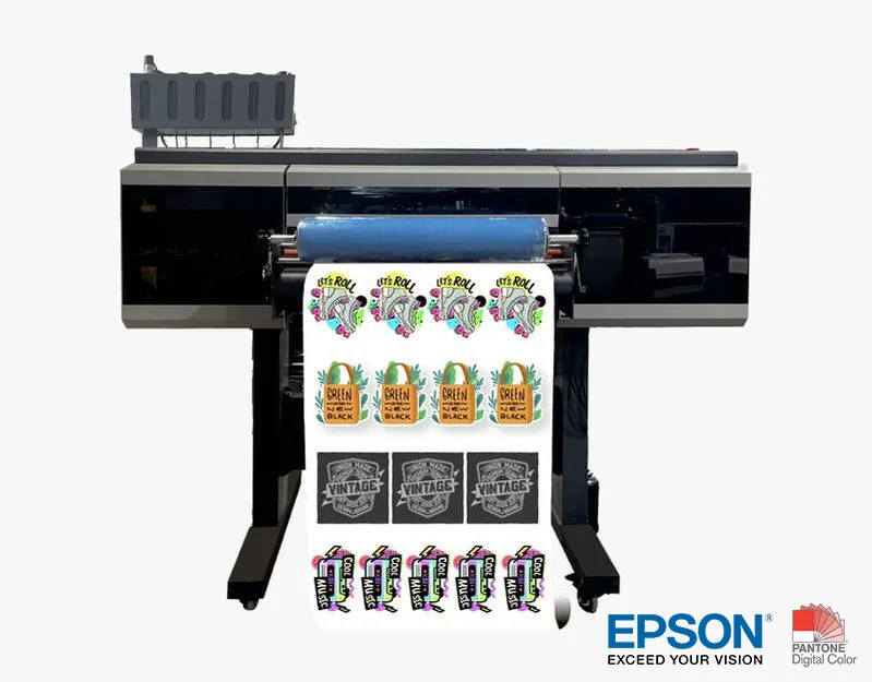 Gold Stamping Crystal UV DTF Sticker Label Printer