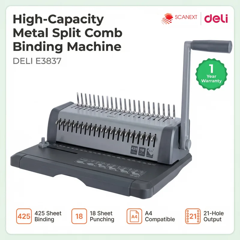 Deli E3873 binding machine supplier in Malaysia