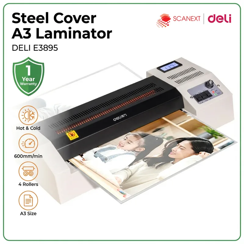 Deli E3895-EU laminator machine supplier in Malaysia