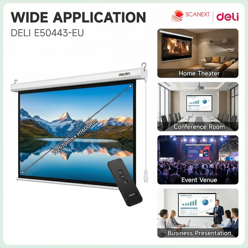 Professional office presentation using Deli E50443-EU projector in Kuala Lumpur