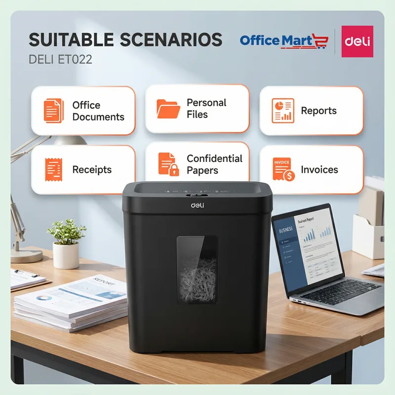 Professional office paper shredder Deli ET022 Malaysia supplier