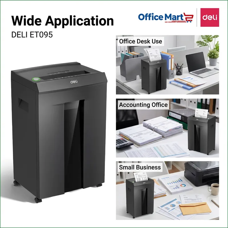 Deli ET095 office paper shredder for SME and admin departments in Malaysia