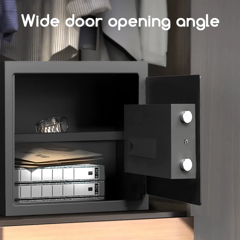 Fire-resistant Deli ET533 safe box placed in modern Kuala Lumpur small office