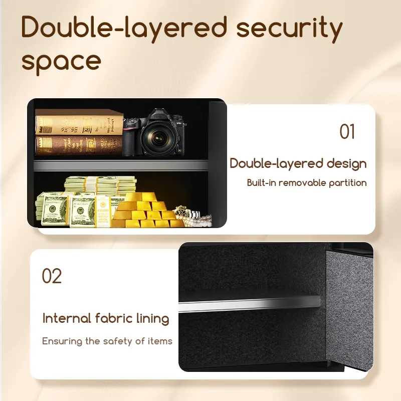 Fire-resistant Deli ET540 safe box placed in modern Kuala Lumpur office environment