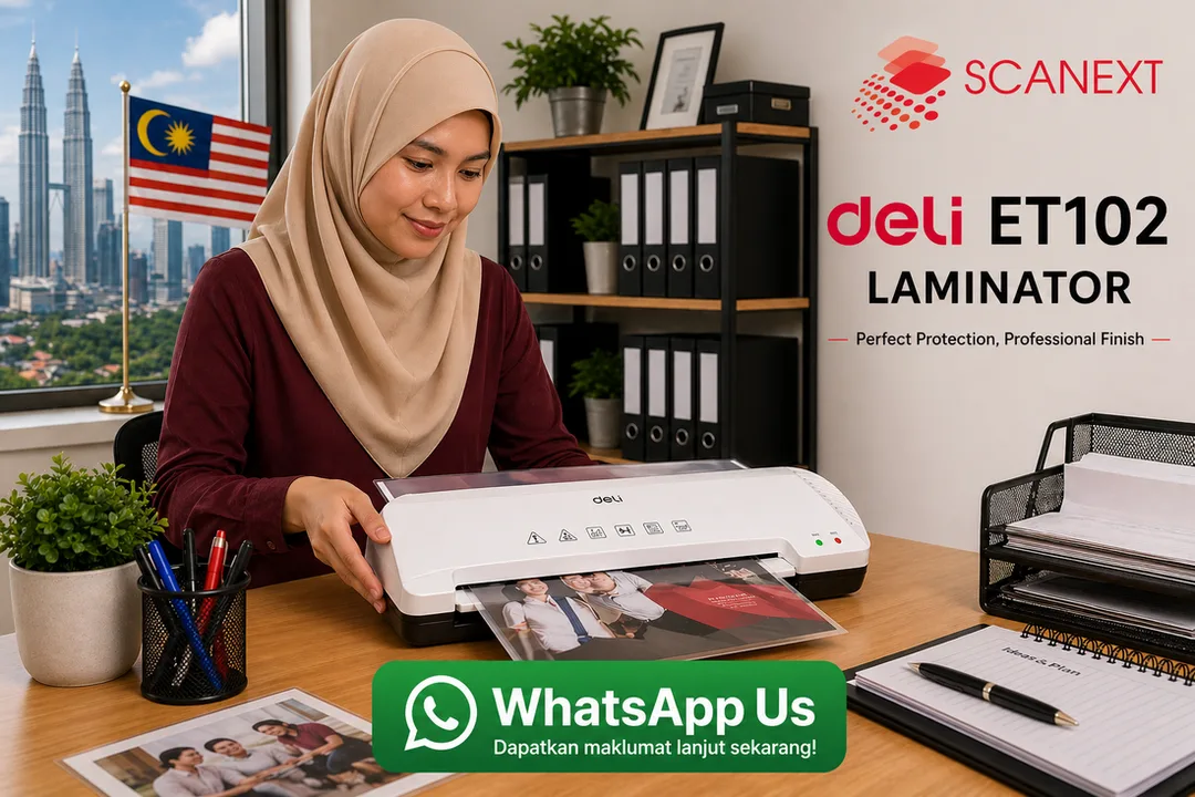 Deli ET102 A4 laminate machine supplier Malaysia for office and school use