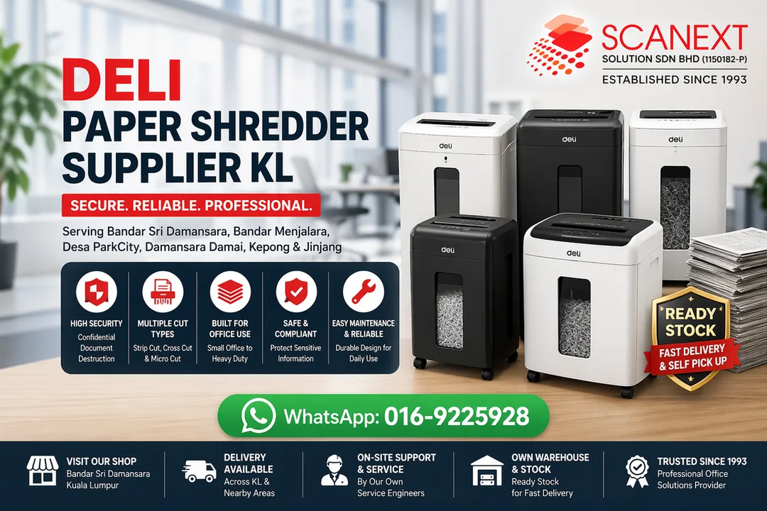 deli paper shredder supplier kl sri damansara kepong