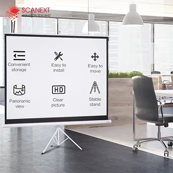 Business meeting presentation powered by Deli E50491 projector in Malaysia office