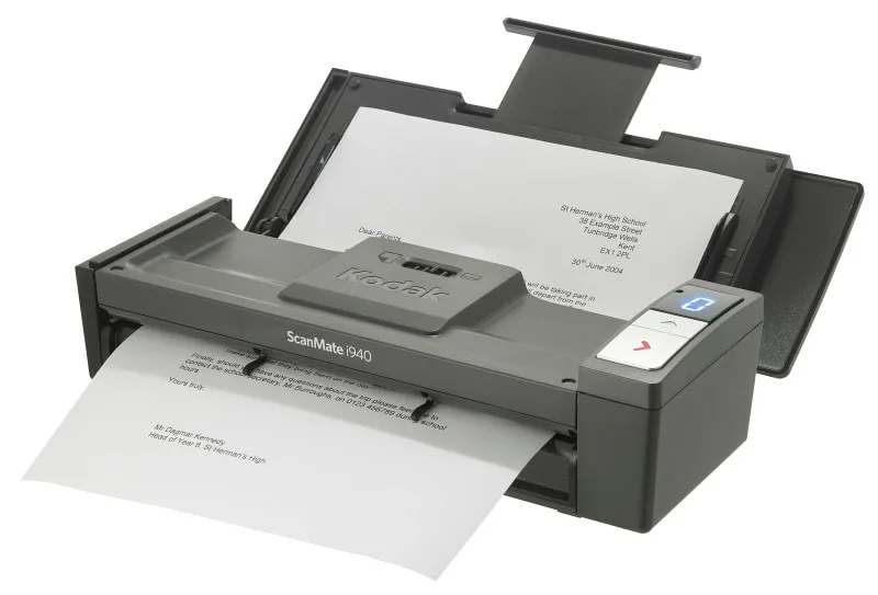 Small Receipt Scanner Ocr Pdf Kodak ScanMate i940 Portable Mobile Scanner