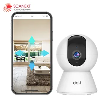 Deli ES105 security camera installed in Malaysia office for indoor surveillance supplied by Scanext