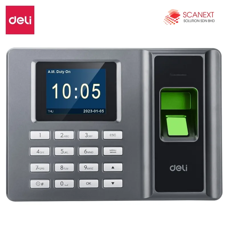 Deli ES152 fingerprint attendance machine supplier in Malaysia