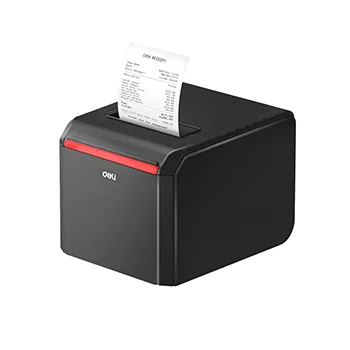 Deli ES301 thermal printer used at Malaysia POS counter for retail receipt printing