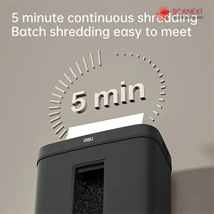 Deli ET022 paper shredder used in small office Malaysia