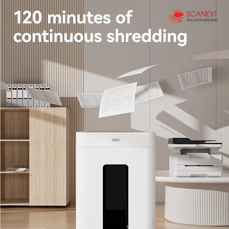 Office paper shredder Deli ET048 for SME use Malaysia