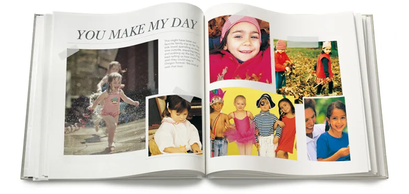 Scan children's scrapbook