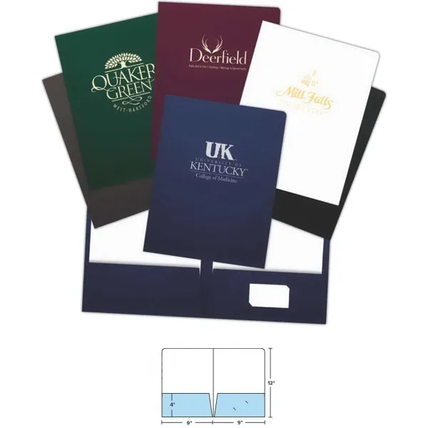 Embossing Gold Stamping Corporate Folder