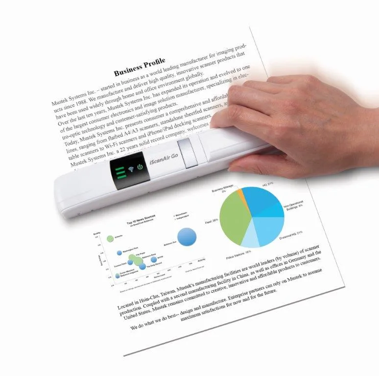 Mustek iScan Air Go Wifi Portable Mobile Scanner