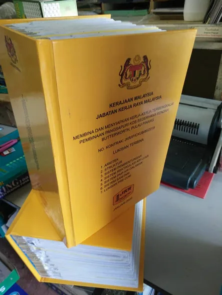 Scan Project Tender, Contract Document, As Built Drawing Book Printing