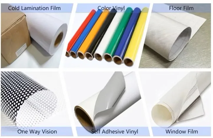 premium printing media for UV, Eco-Solvent & Latex printers, including glossy & matte stickers, laminate films, PET clear films