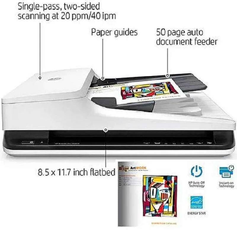 Document Scanner HP ScanJet Pro 2500 f1 Flatbed Scanner