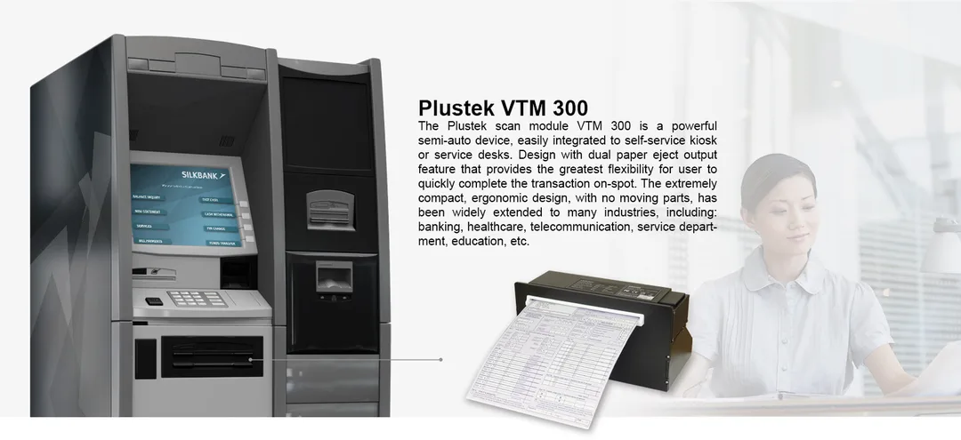 Document Scanner For Kiosk ATM VTM Machine