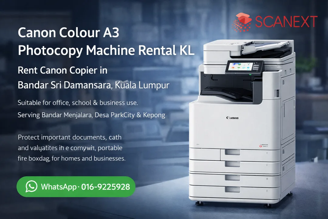 Rent Canon Colour A3 Photocopy Machine in KL
