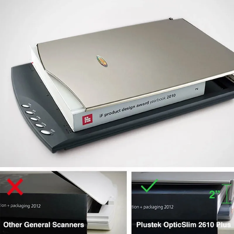 Plustek OpticSlim 2610 Plus A4 Flatbed Scanner