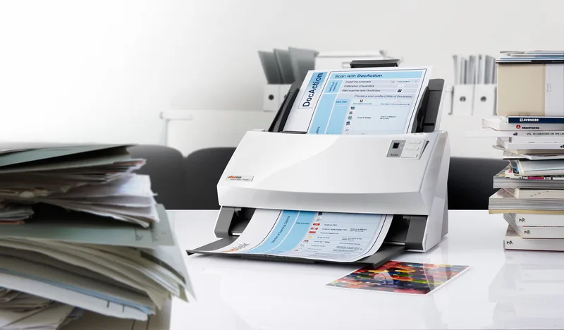 Scanner With Feeder Plustek SmartOffice PS406U