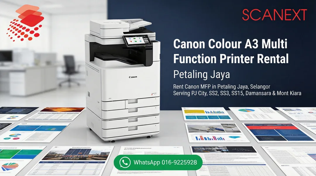Rent Canon A3 Colour Printer PJ Ara Damansara Subang