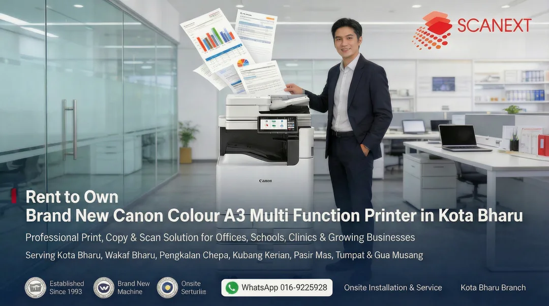 Rent To Own Canon A3 Colour Multi Function Printer Kota Bharu Kelantan