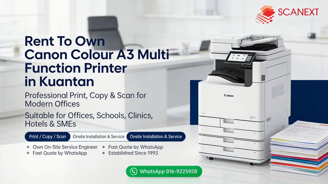 Rent To Own Canon A3 Colour Multi Function Printer Scanext