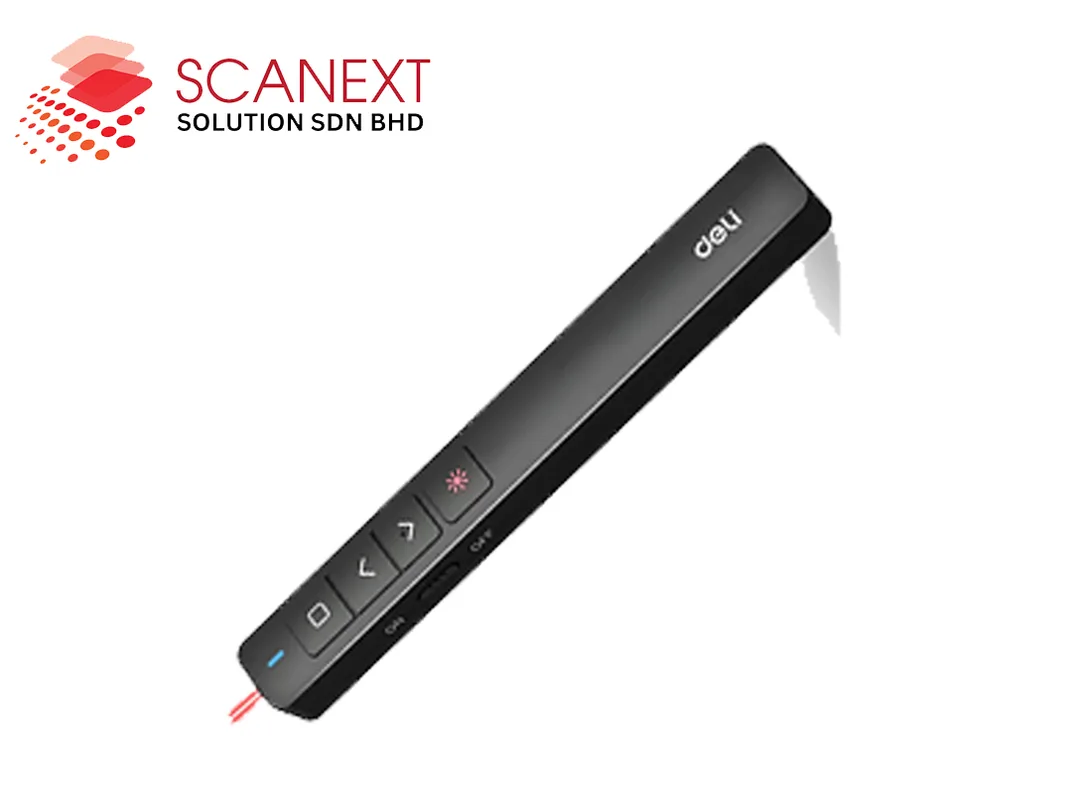 Laser pointer for presentations and Office use, with ergonomic design