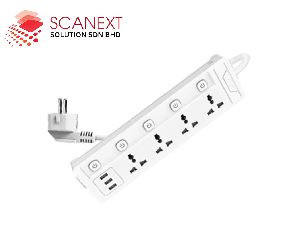 Power strip with multiple outlets for home or office electrical devices