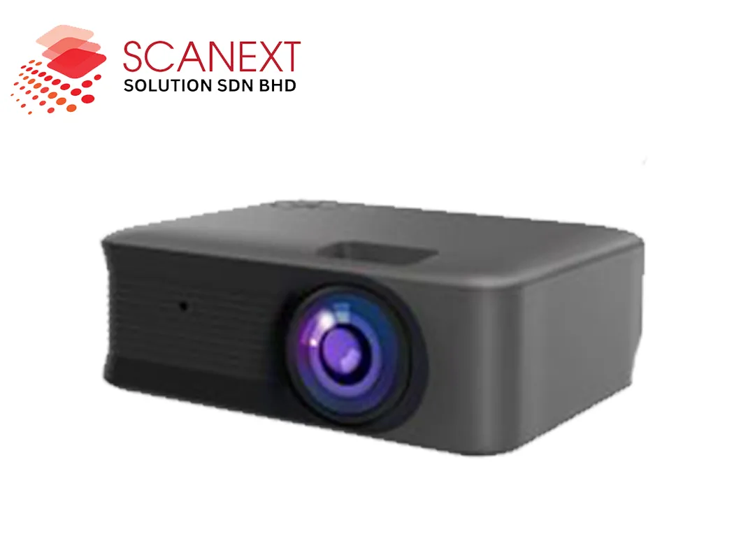 Projector with accessories for presentations, meetings, and classroom use
