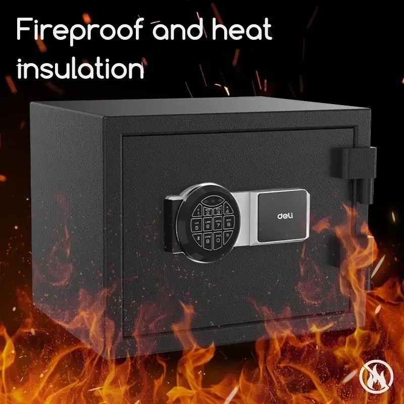 Best Safe Box for Home Use Deli ET587 Electronic Fireproof Safe