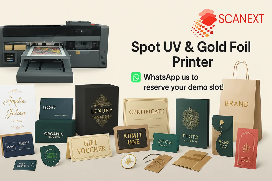 Spot UV Printer Application Demo