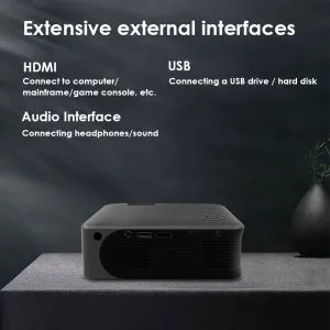 Professional office presentation using Deli VS6002 projector with Scanext support in Malaysia
